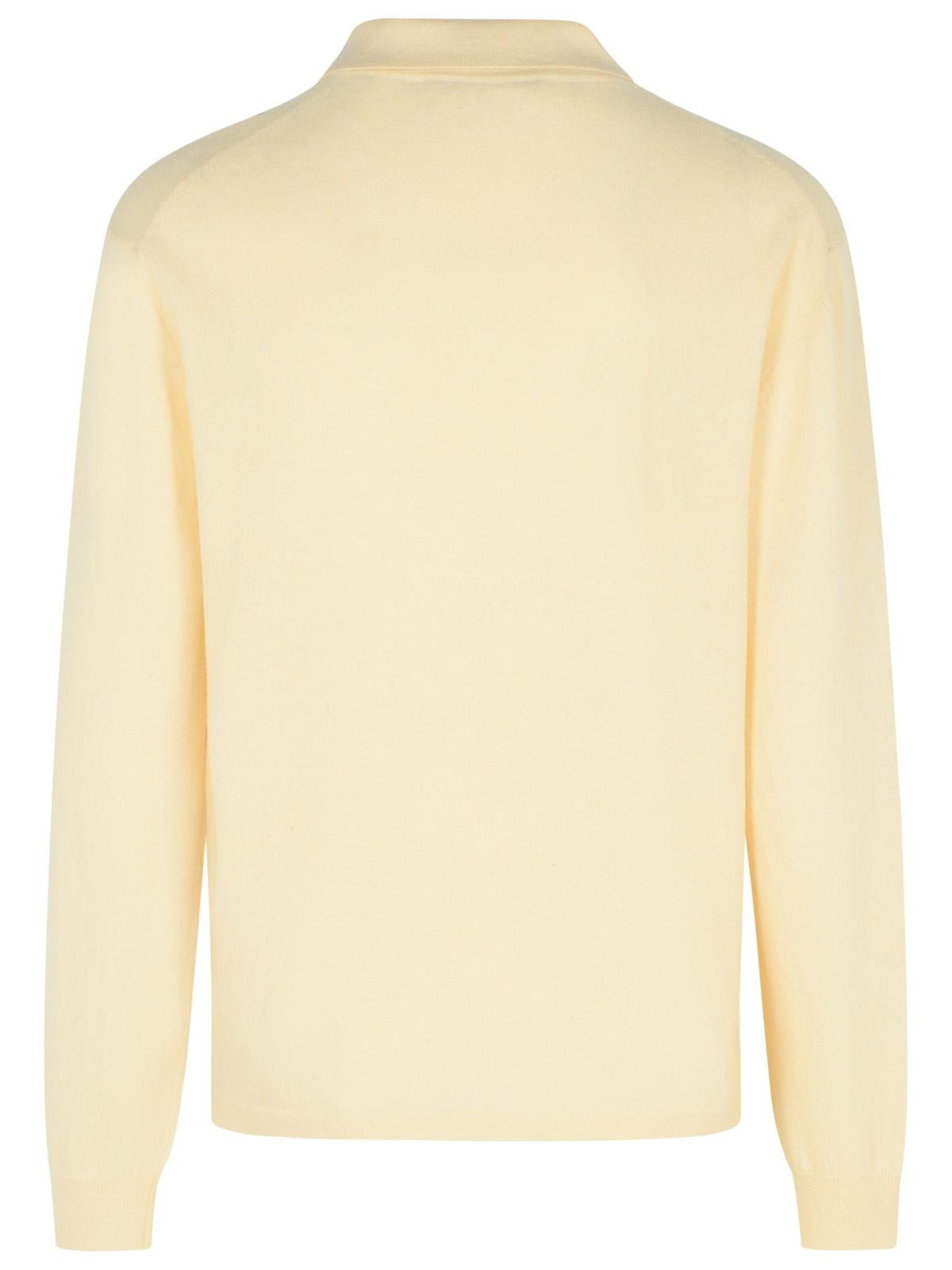 Marni Ivory Virgin Wool Polo Shirt Men - 3