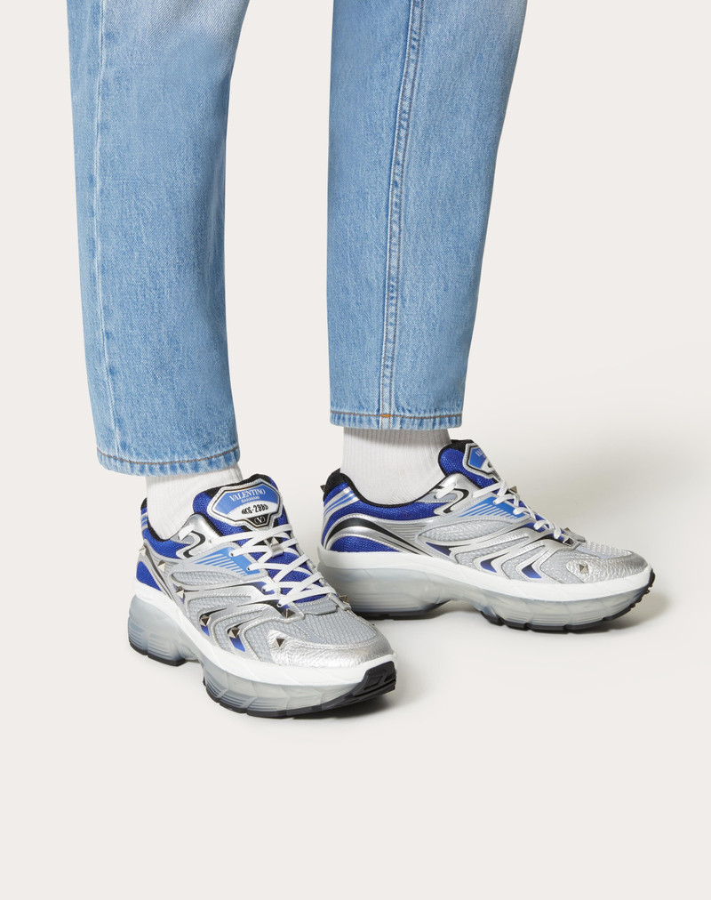 MS-2960 LOW-TOP SNEAKER IN FABRIC AND CALFSKIN 6