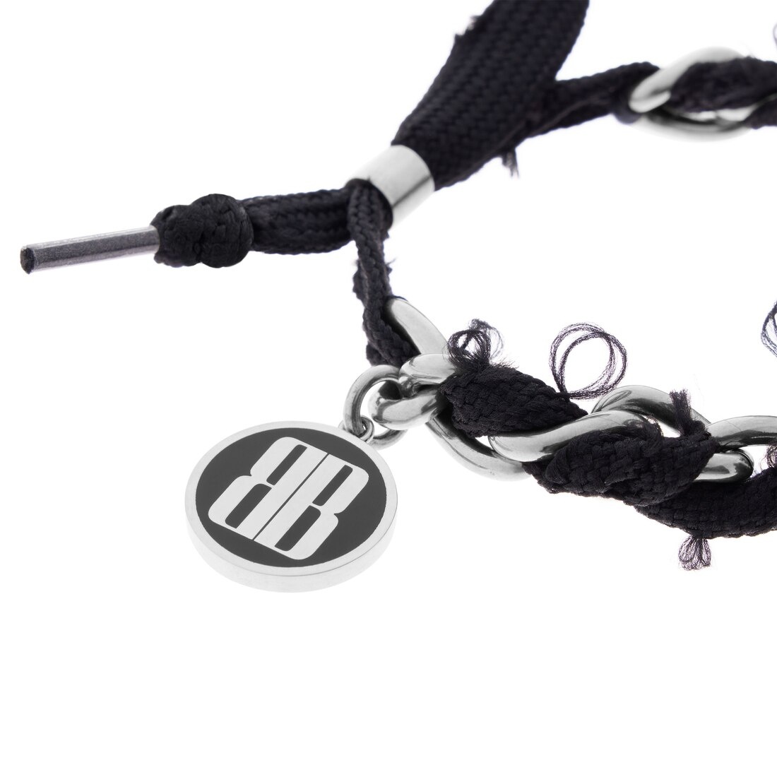 Women's Nano Lace Bracelet in Antique Silver/black - 3