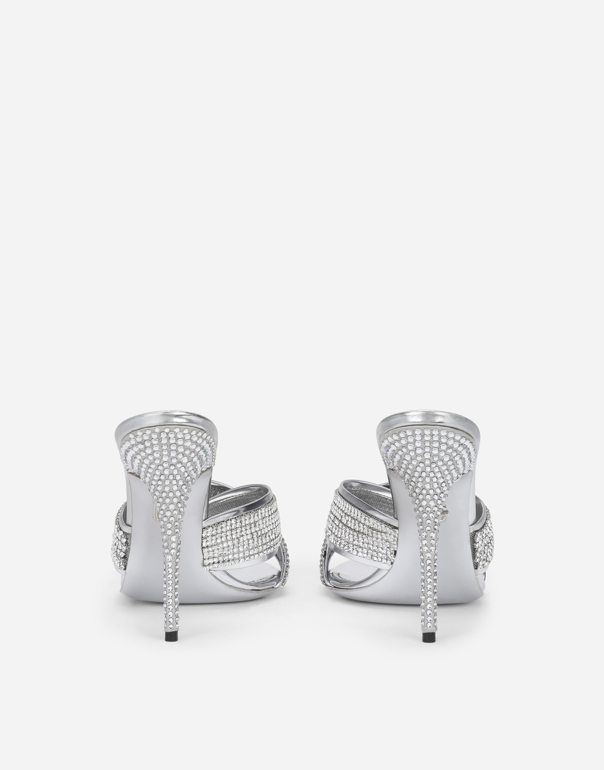 Crystal mesh mules - 3