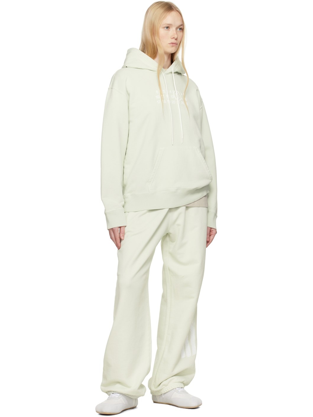 Green Unbrushed Sweat Jersey Lounge Pants - 4