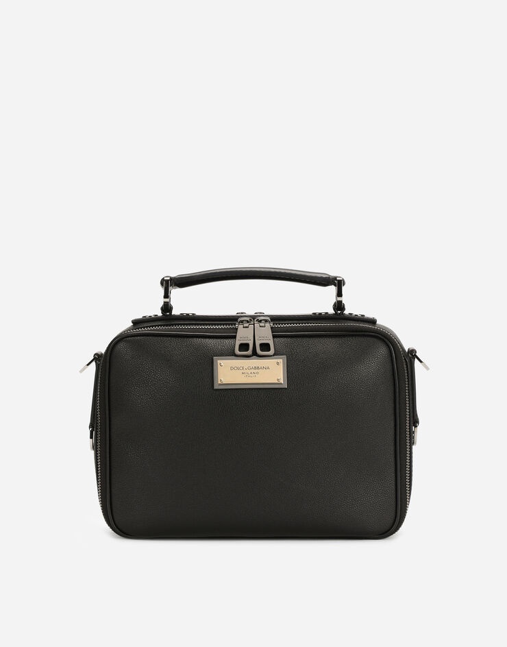 Grainy calfskin shoulder bag - 1