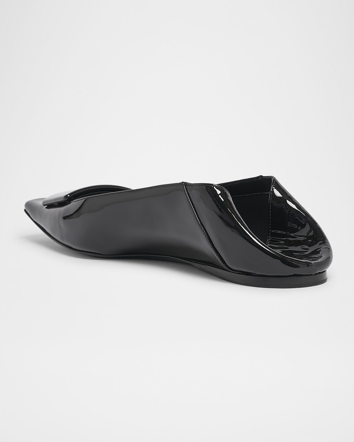 【SAINT LAURENT】Ballerina Flat Shoes/追跡可能/全国送料無料 Saint Laurent Poppy Ballerinas in Smooth Leather | Saks