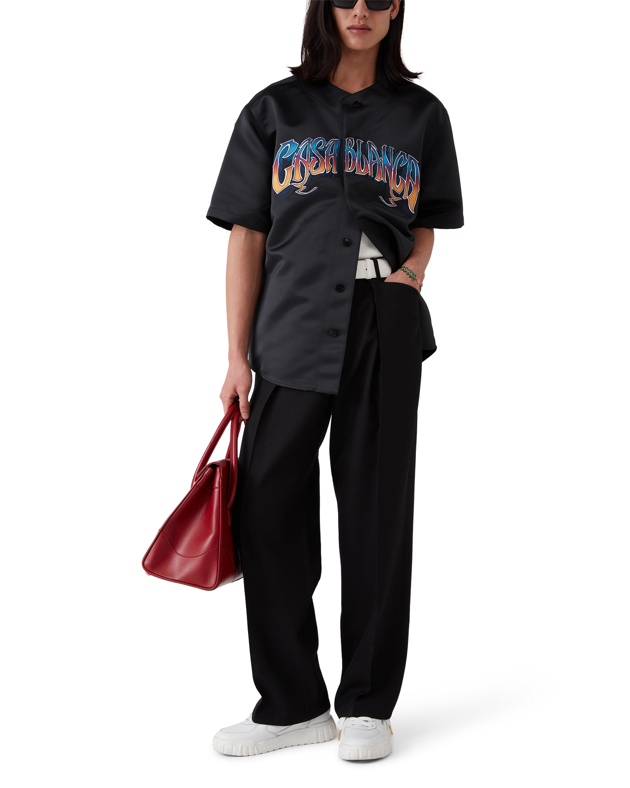 Chicano Pleated Chino Trousers | Casablanca Paris - 4