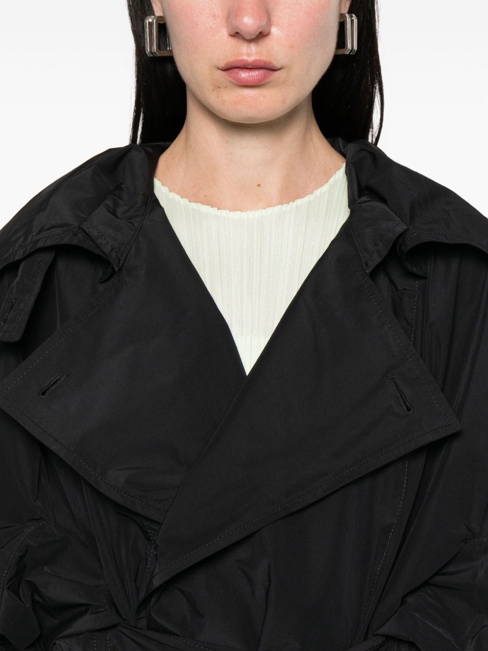 belted trench coat - 5