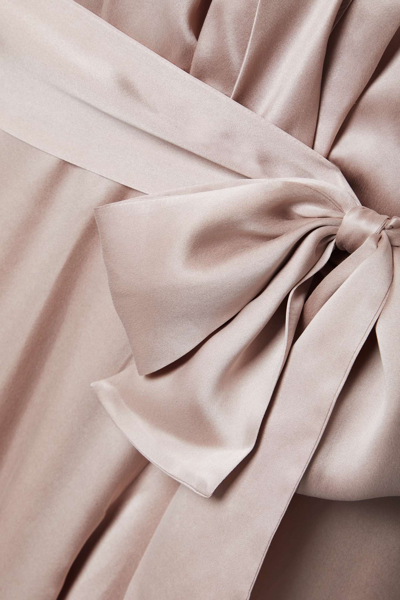 Zimmermann Asymmetric ruffled silk-satin wrap dress | REVERSIBLE