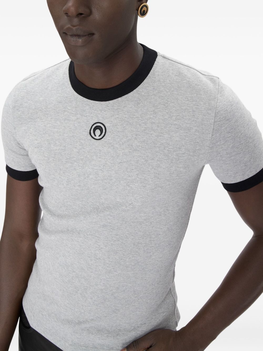 Moon-logo jersey T-shirt - 4