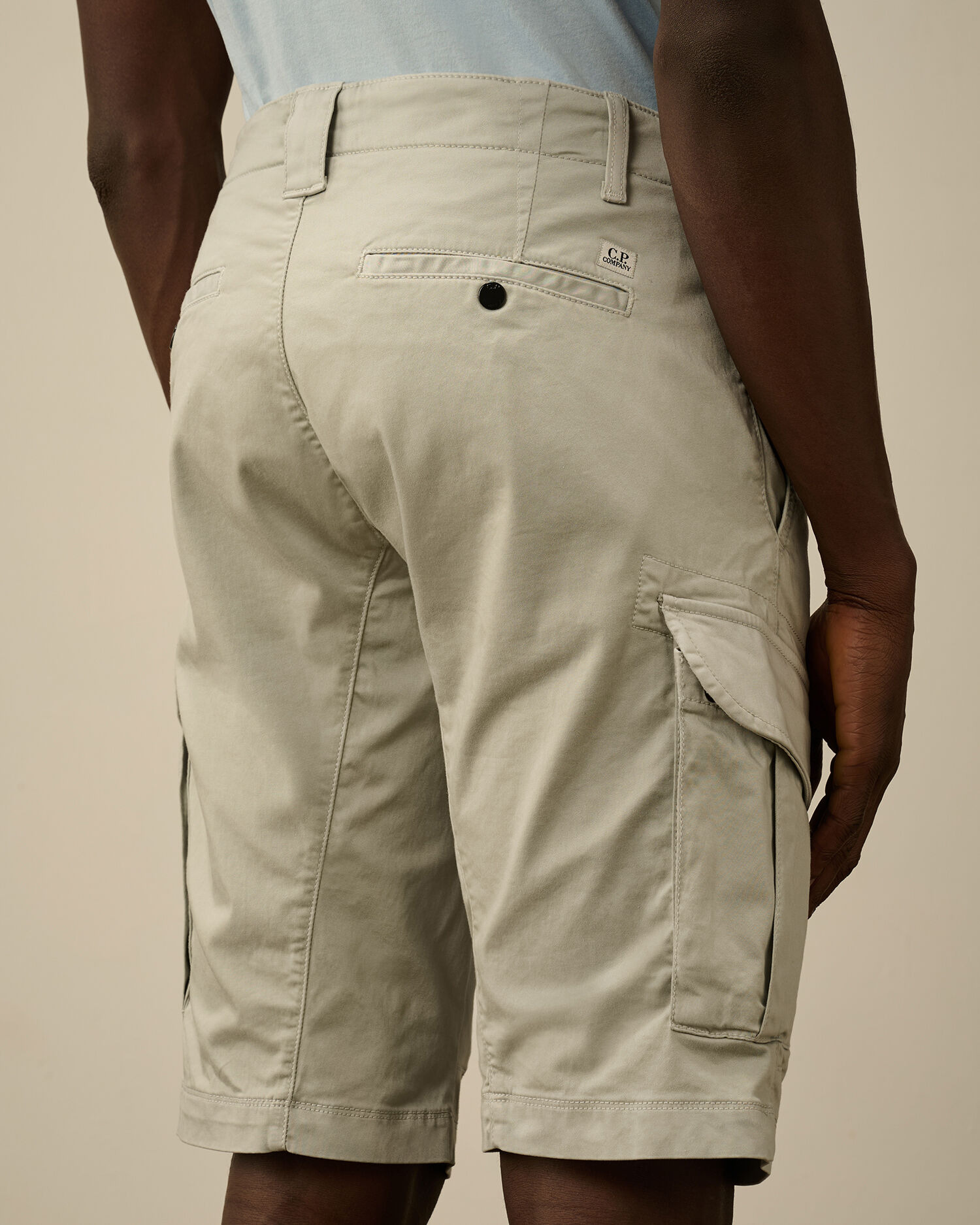 Stretch Sateen Cargo Shorts - 6