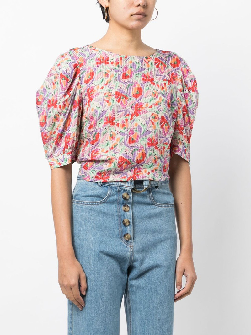 open-back tie-fastening blouse 3