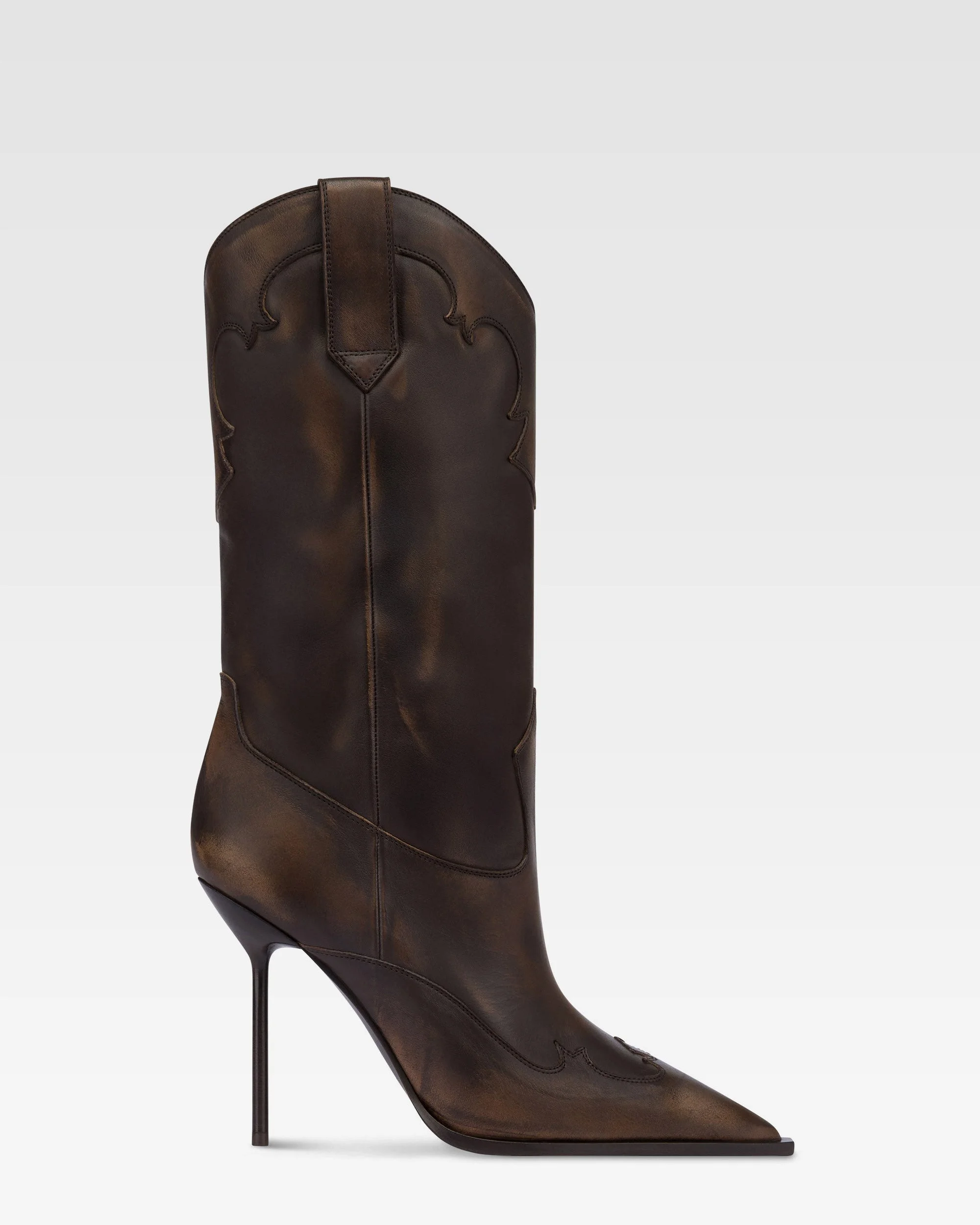Brushed leather boot - 1