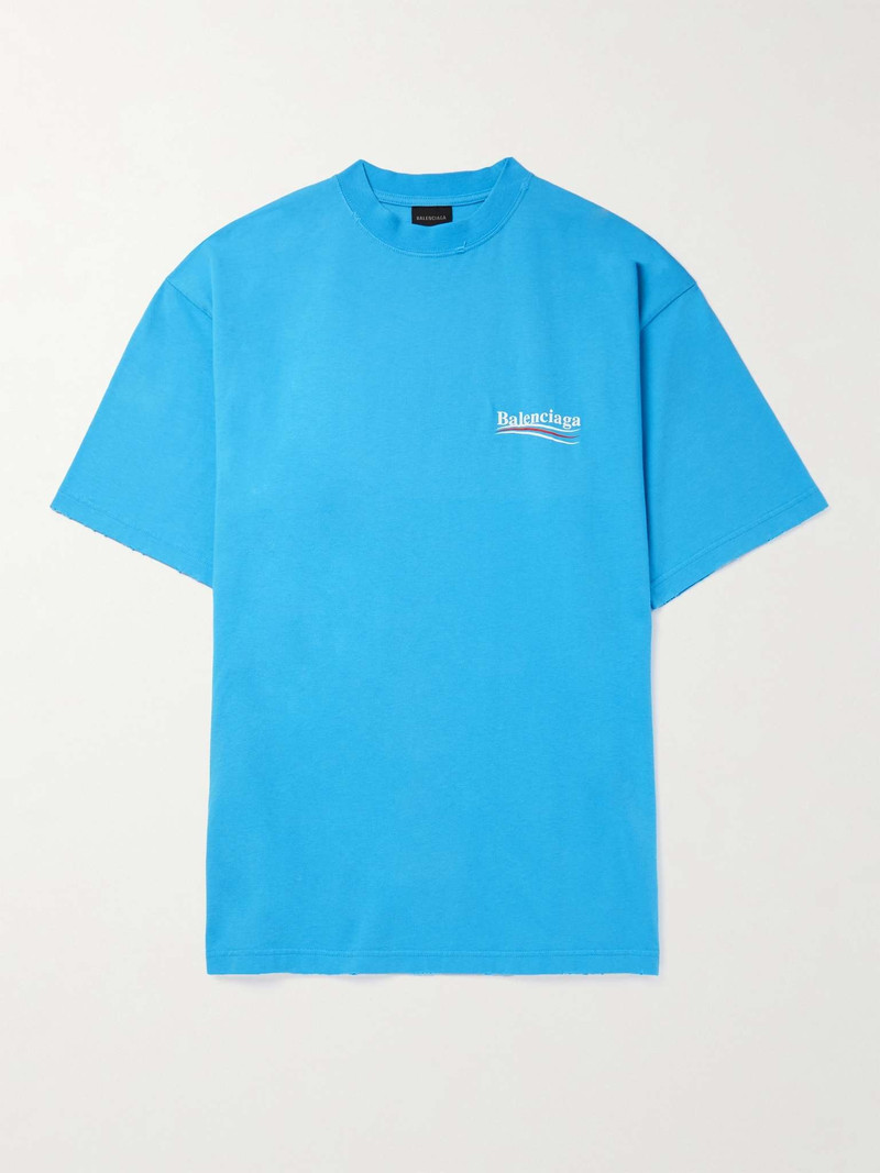 Oversized Logo-Print Cotton-Jersey T-Shirt - 1