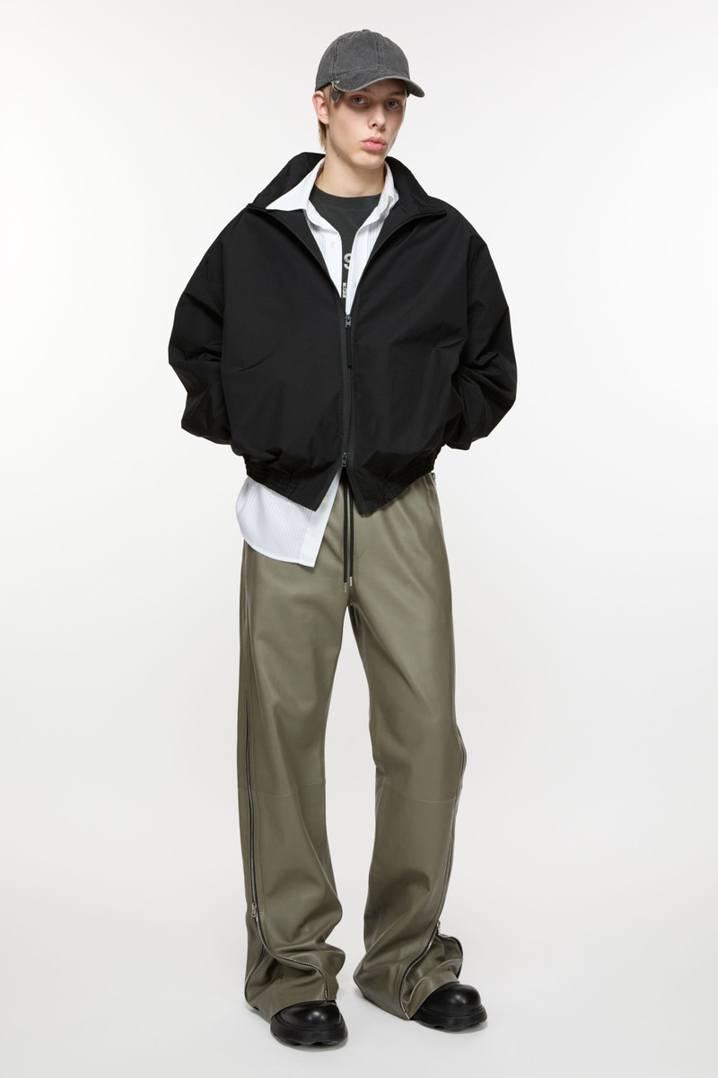 Leather trousers - Dusty green 4