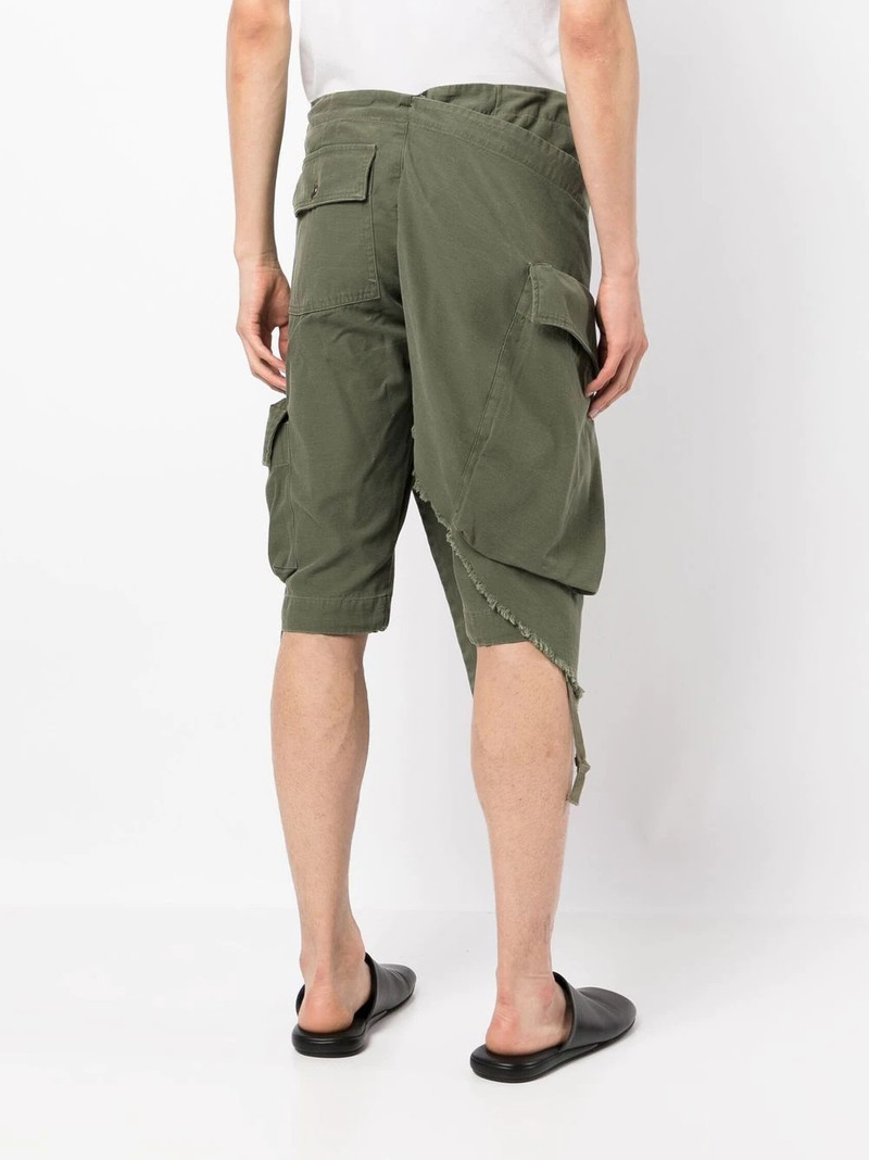 cotton cargo-wrap shorts 4