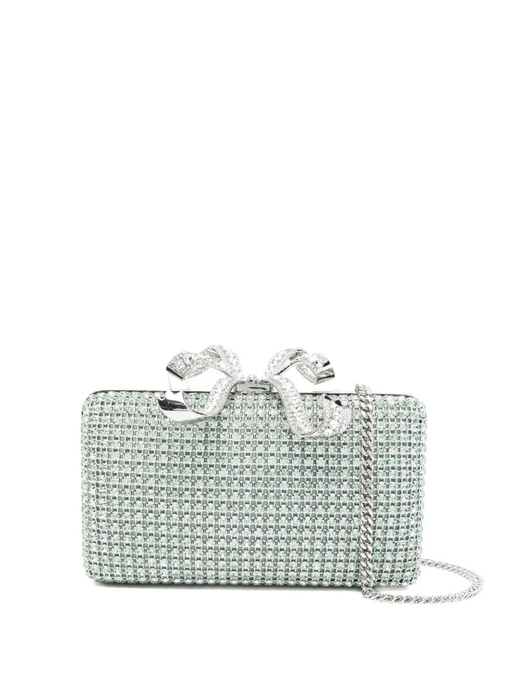 Green Chainmail Clutch Bag - 1