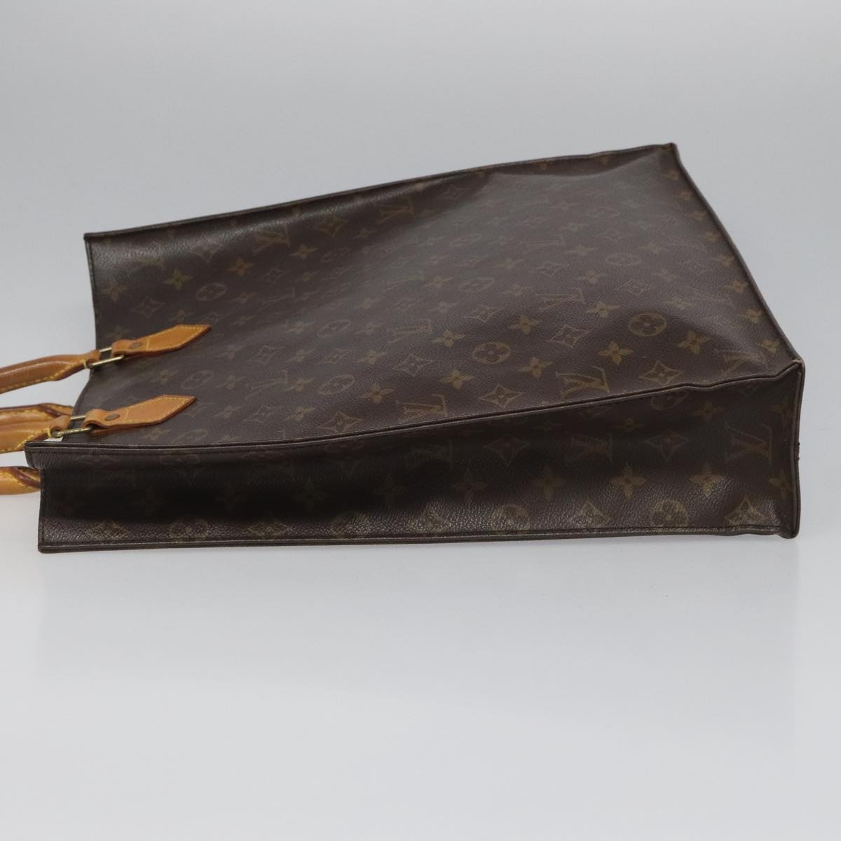 LOUIS VUITTON Monogram Sac Plat Hand Bag M51140 - 4