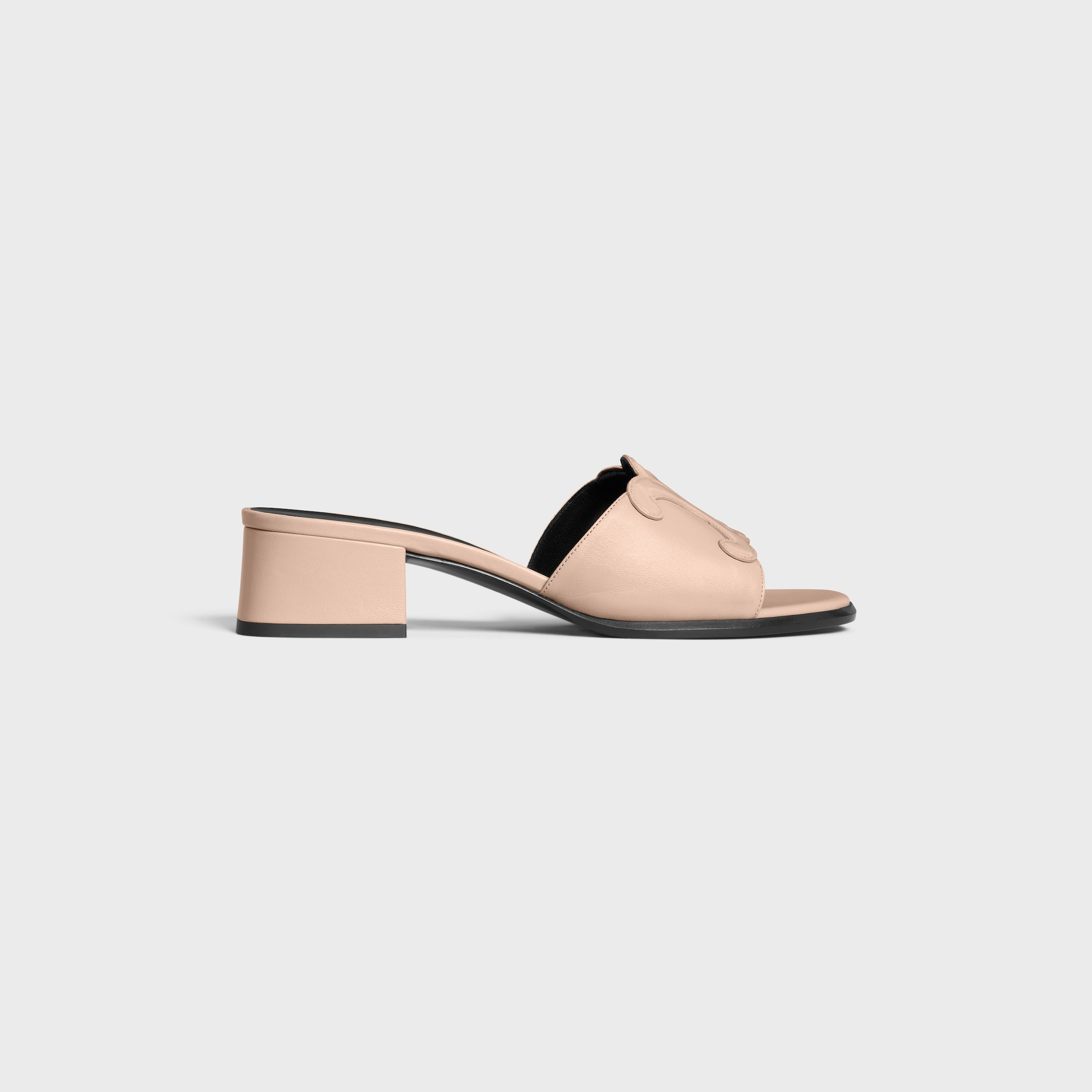 CELINE CLEMENCE MULE IN LAMBSKIN AND PATENT CALFSKIN - 1
