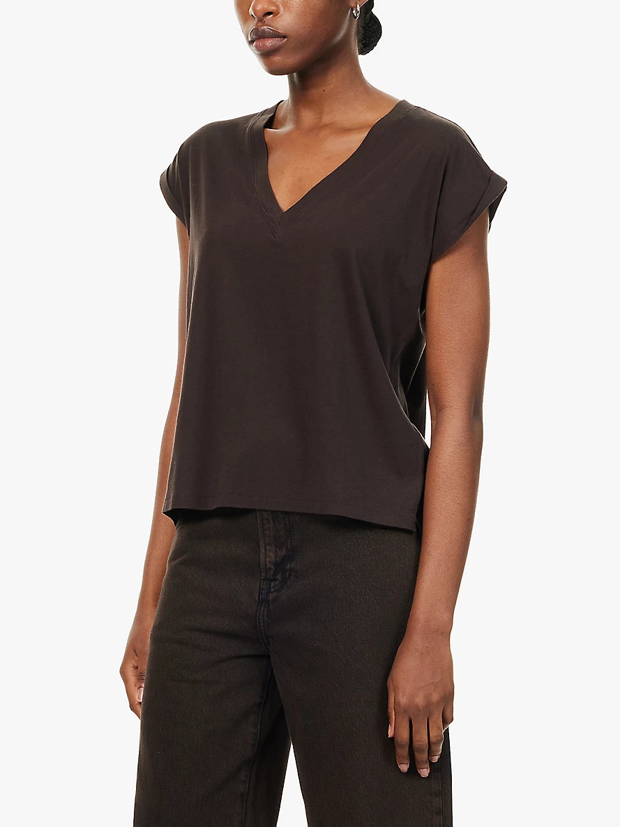 Easy V-neck cotton T-shirt - 3