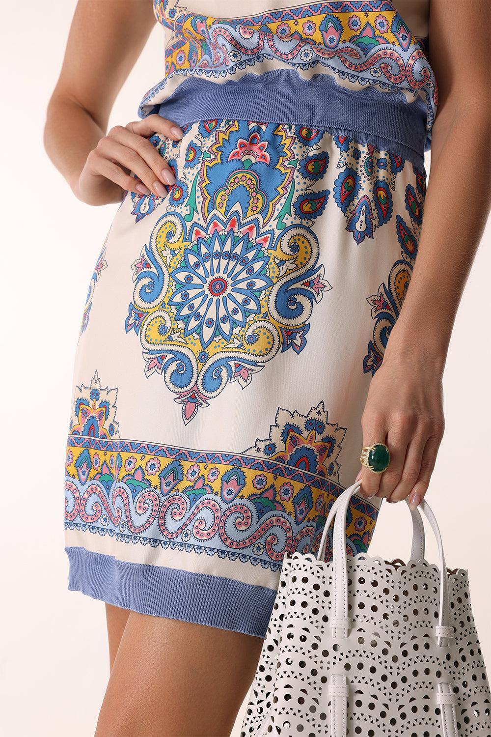 Printed Mini Skirt - 3