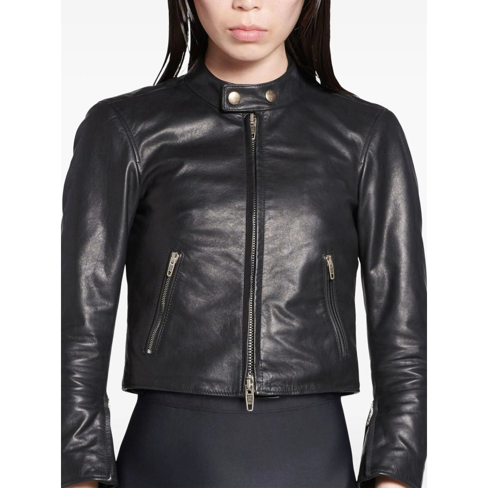 Balenciaga Black Jackets - Leather Jackets Women - 6