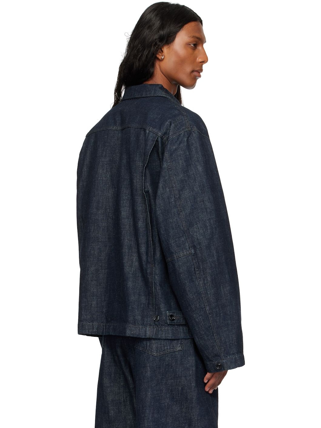 Indigo Boxy Denim Jacket - 3