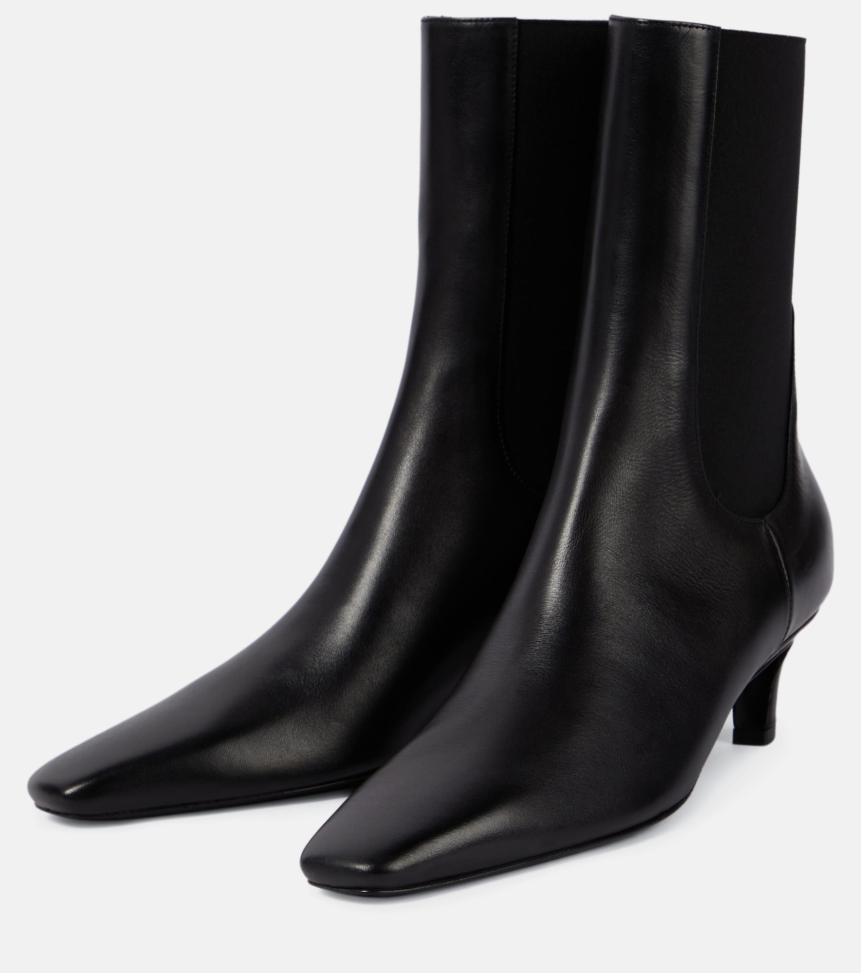 Leather ankle boots - 5