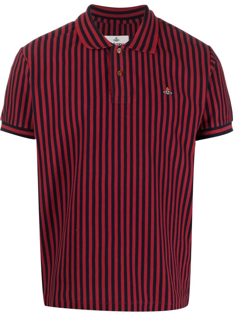 striped Orb polo shirt - 1