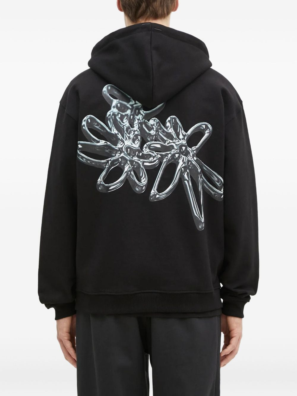 graphic-print hoodie - 4