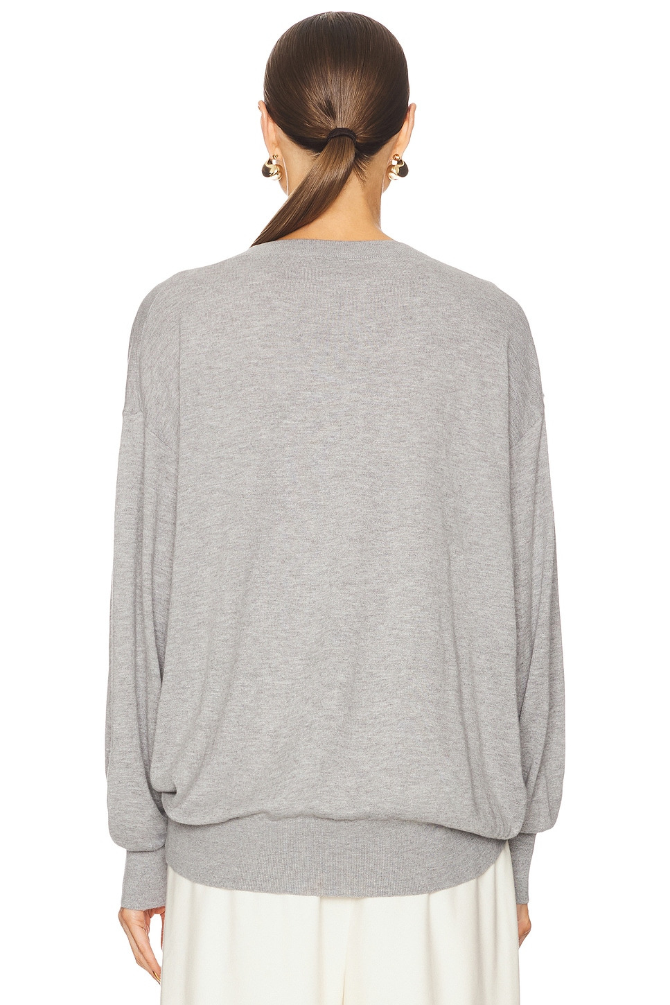 Quintana Oversized V Neck Sweater - 3