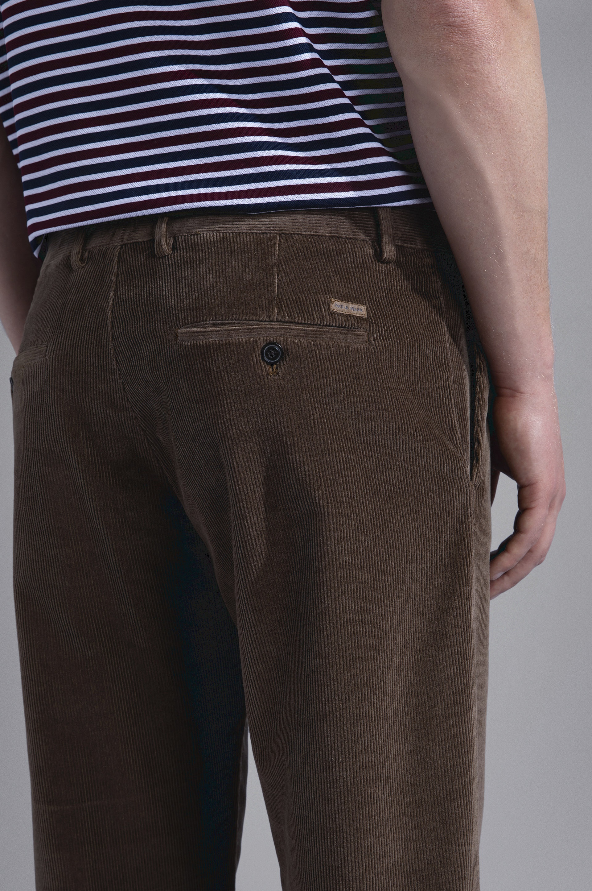 SOFT TOUCH CORDUROY CHINO TROUSERS - 4
