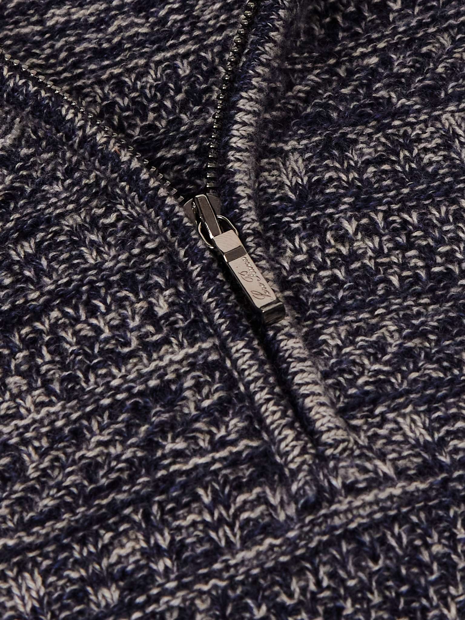 Fancy Cashmere Half-Zip Sweater - 5