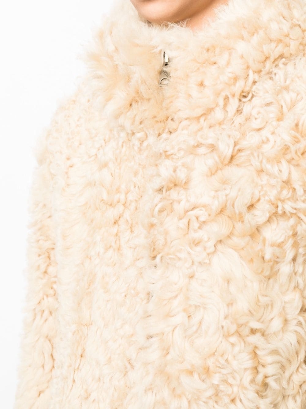 faux-fur hooded coat - 5