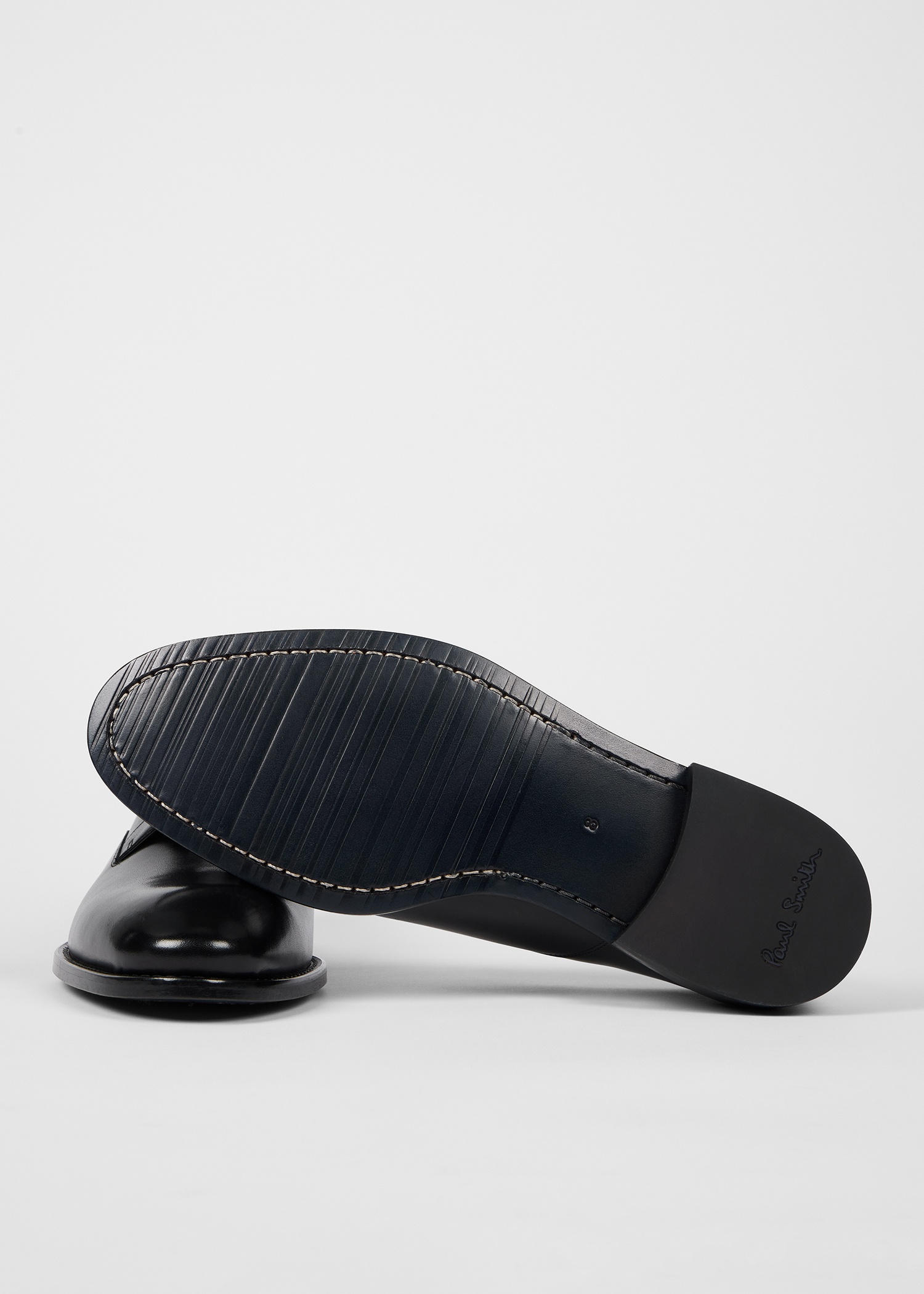 Black Leather 'Jason' Shoes - 4