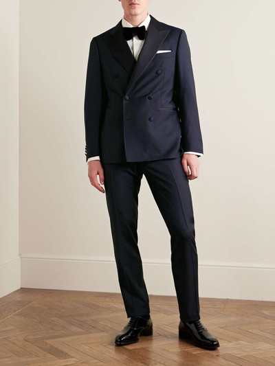 Canali Slim-Fit Double-Breasted Satin-Trimmed Wool Tuxedo Jacket outlook