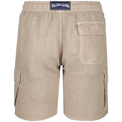 Vilebrequin Men Linen Bermuda Shorts cargo pockets outlook