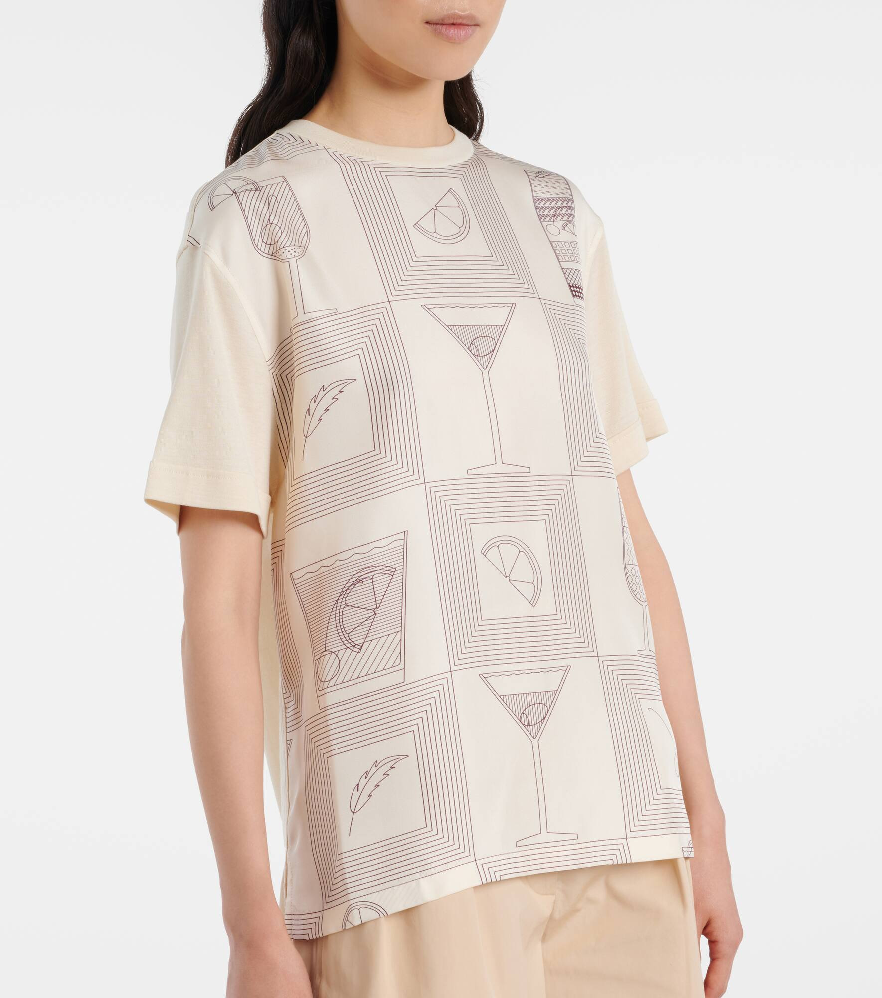 Mazzorbo printed silk jersey T-shirt - 5