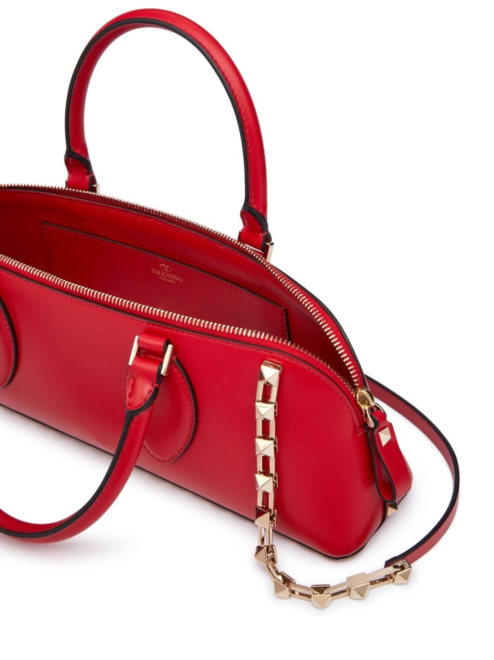 Rockstud East-West leather tote bag - 7
