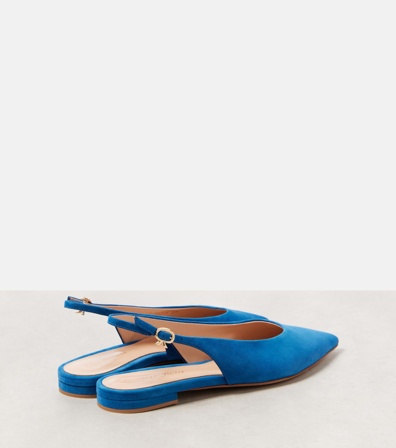 Gianvito Rossi Suede slingback flats outlook