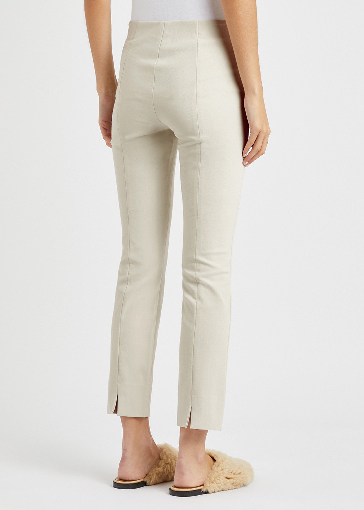 Off-white stretch-jersey trousers - 3