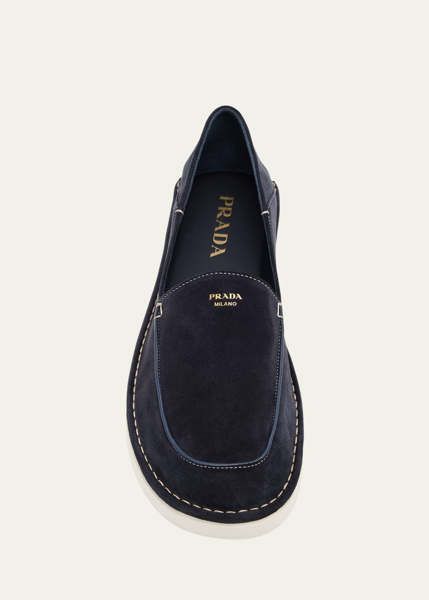 Men's York Suede Logo Rubber-Sole Loafers - 3