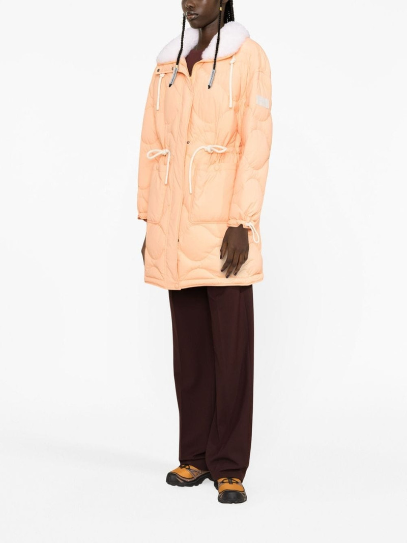 quilted drawstring-waist 코트 4