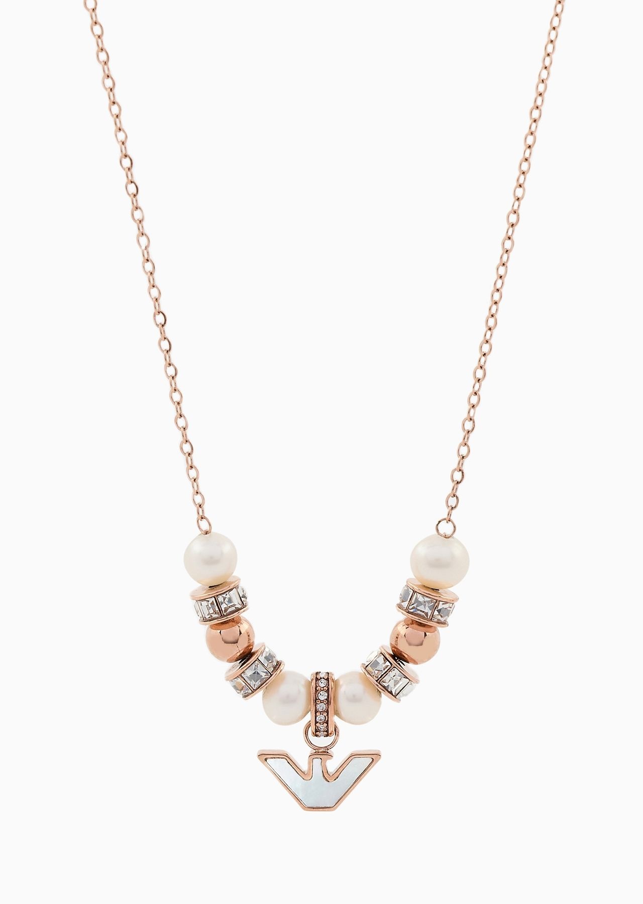 White Mother of Pearl Components Necklace - 1