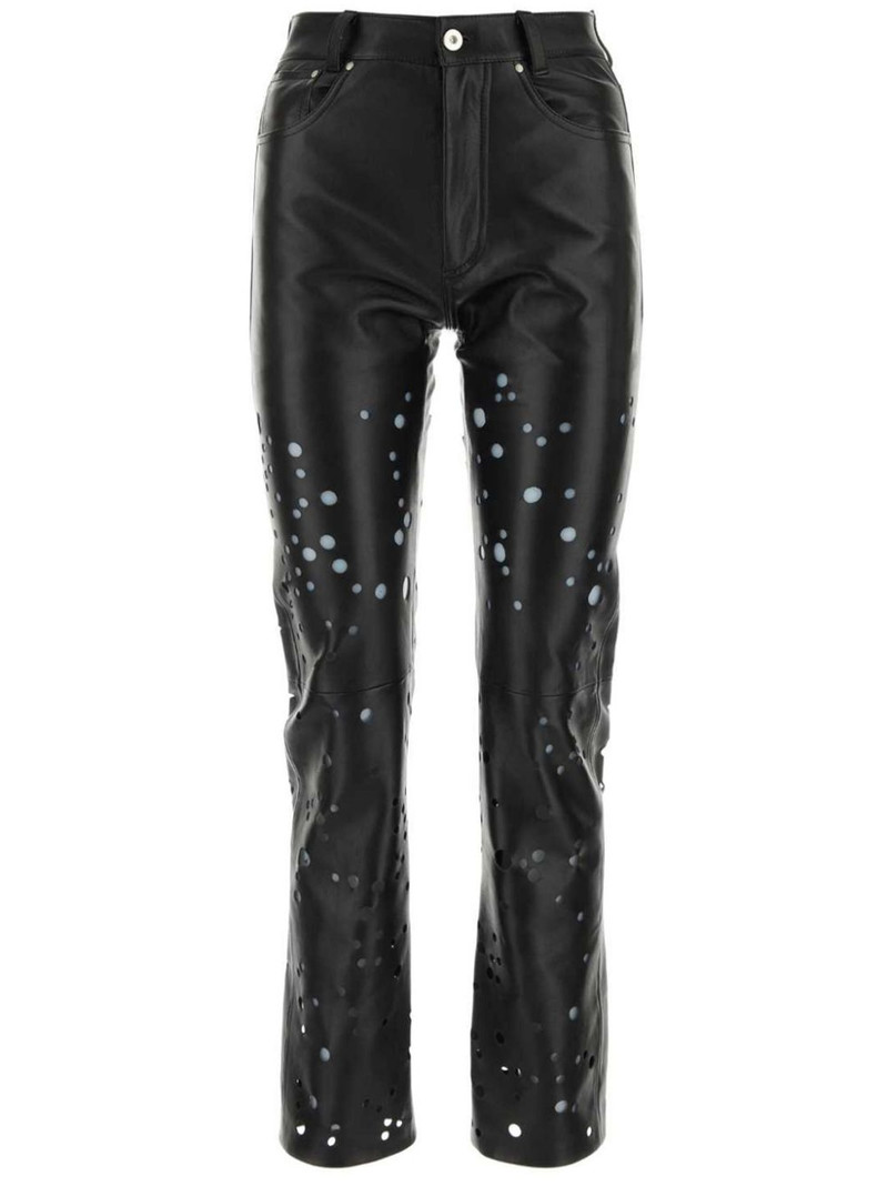 laser-cut leather trousers 1