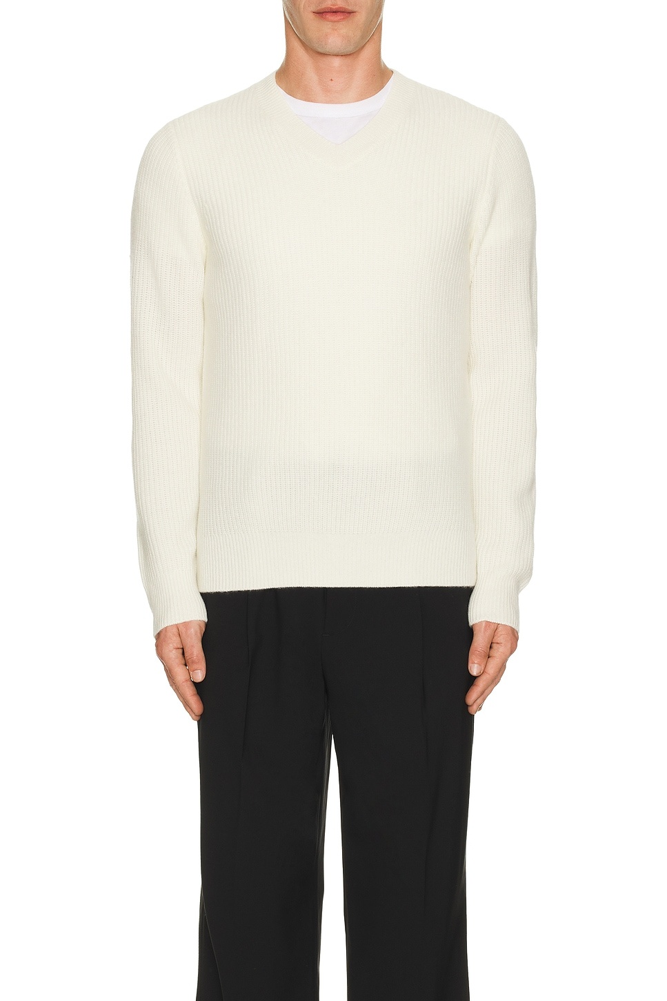 Shaker V-Neck Sweater - 3
