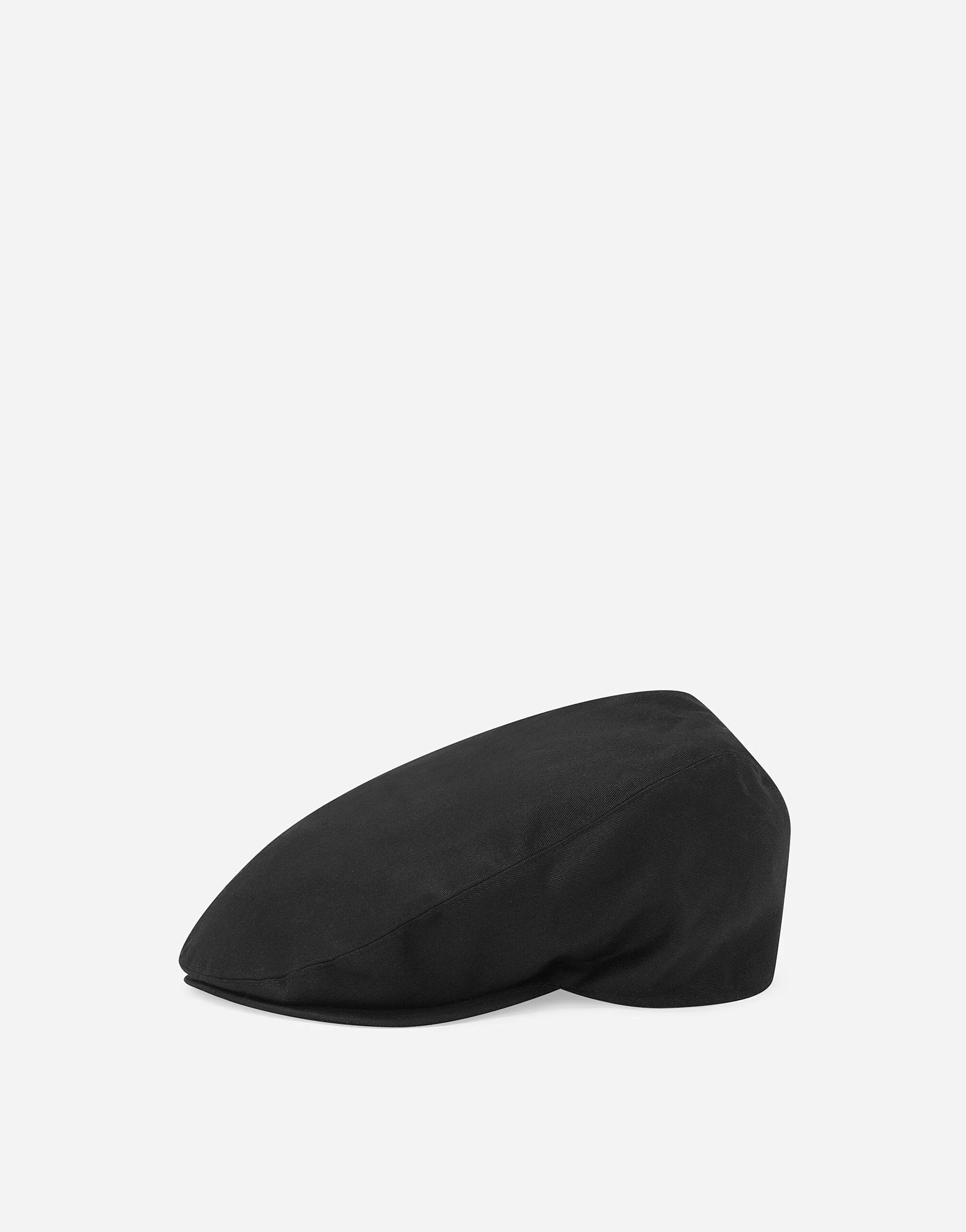 Cotton gabardine flat cap - 1