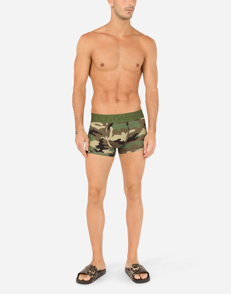 Camouflage-print two-way stretch jersey boxers - 2