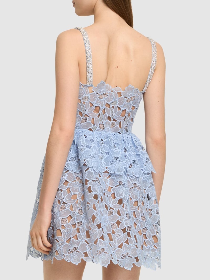 Organza lace mini dress - 3