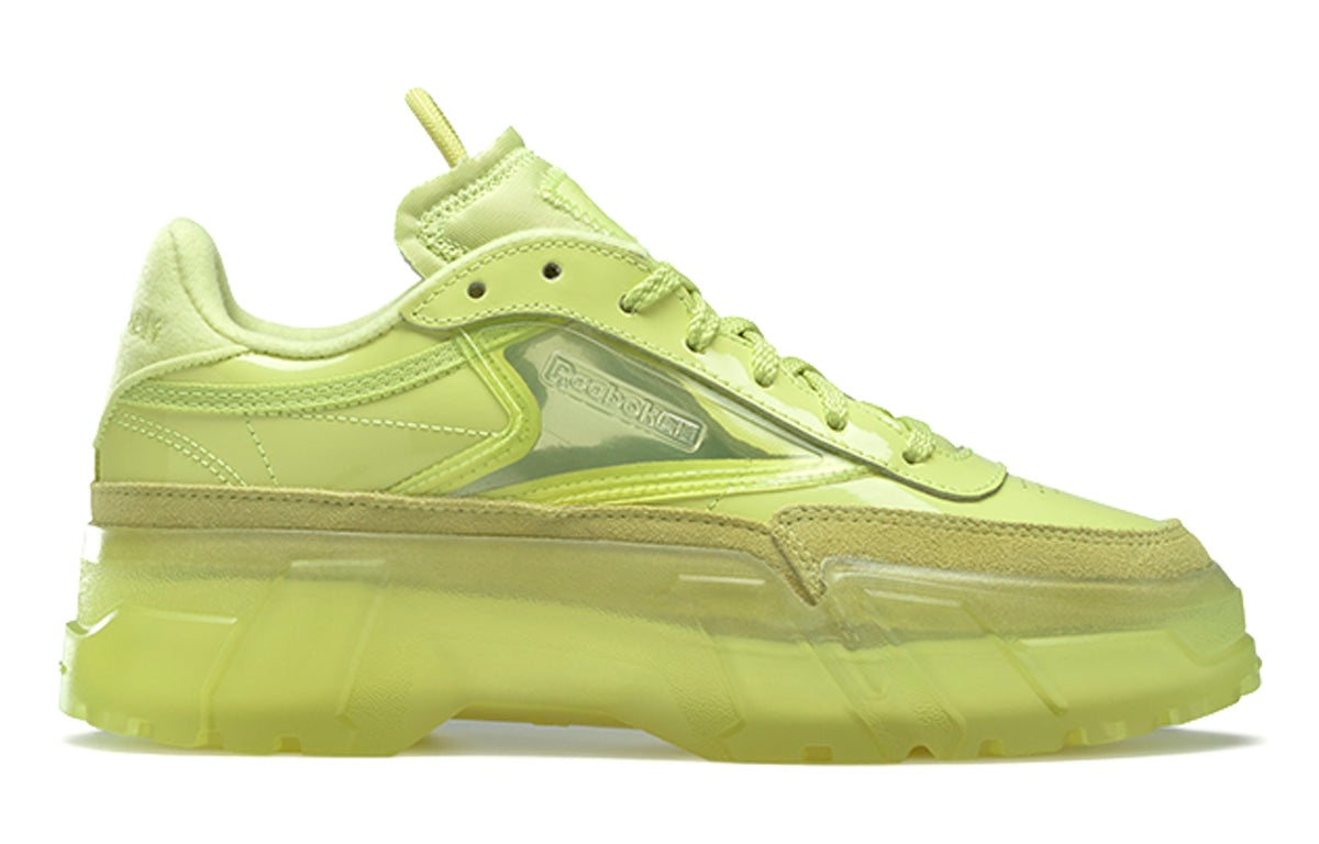 (WMNS) Reebok Cardi B x Club C 'High Vis Green' H01010 - 2