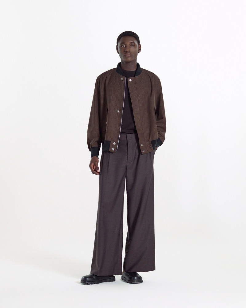 Mackintosh Saughtree Wool Poplin Bomber Jacket outlook