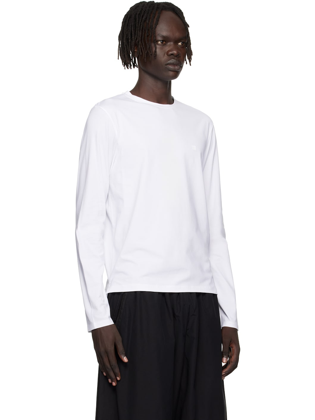 White Long Sleeve Regular Fit T-shirt - 2