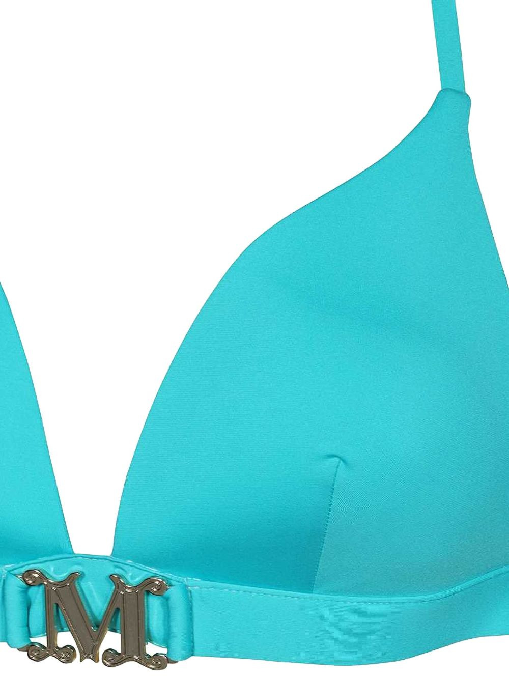 logo-buckle triangle bikini top - 3
